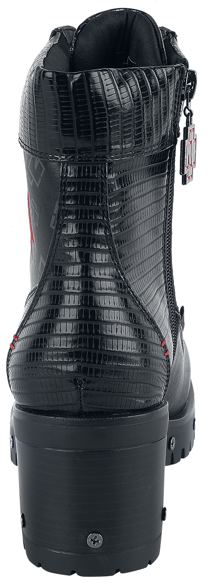 Bottes  de Rammstein - Modell - EU37 à EU42 - pour Femme - noir/rouge - Rammstein - View 2