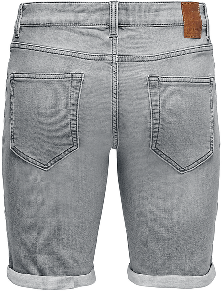 Short  de ONLY and SONS - ONSPly Life Reg D Blue Slim Fit - Short - S à XXL - pour Homme - gris - ONLY and SONS - View 2