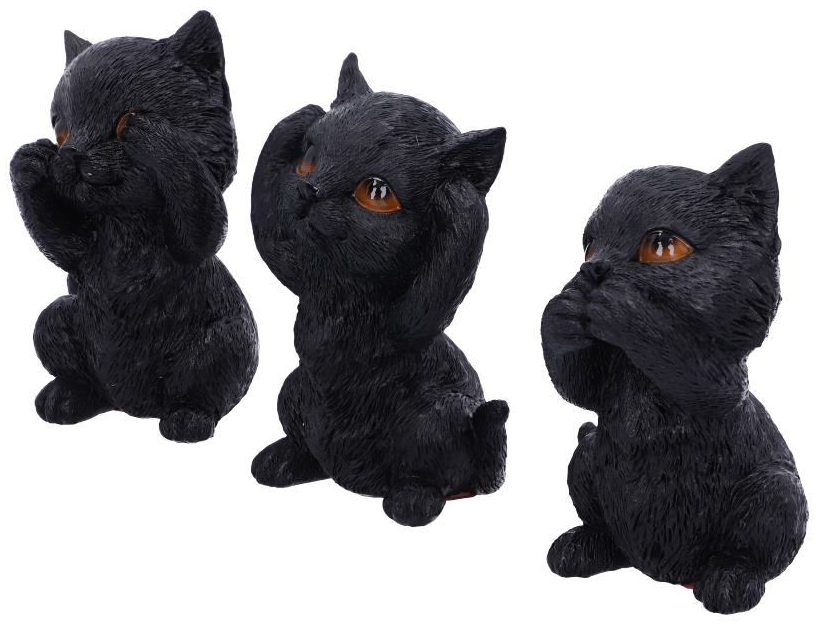 Statuette Gothic de Nemesis Now - Trois Sages Chatons - pour Unisexe - Standard - Nemesis Now - View 2