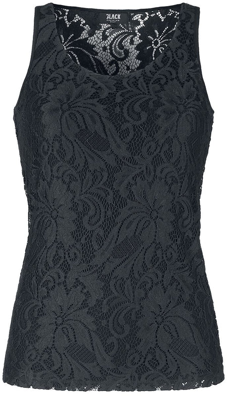 Top  de Black Premium by EMP - Haut Dentelle - S à L - pour Femme - noir - Black Premium by EMP