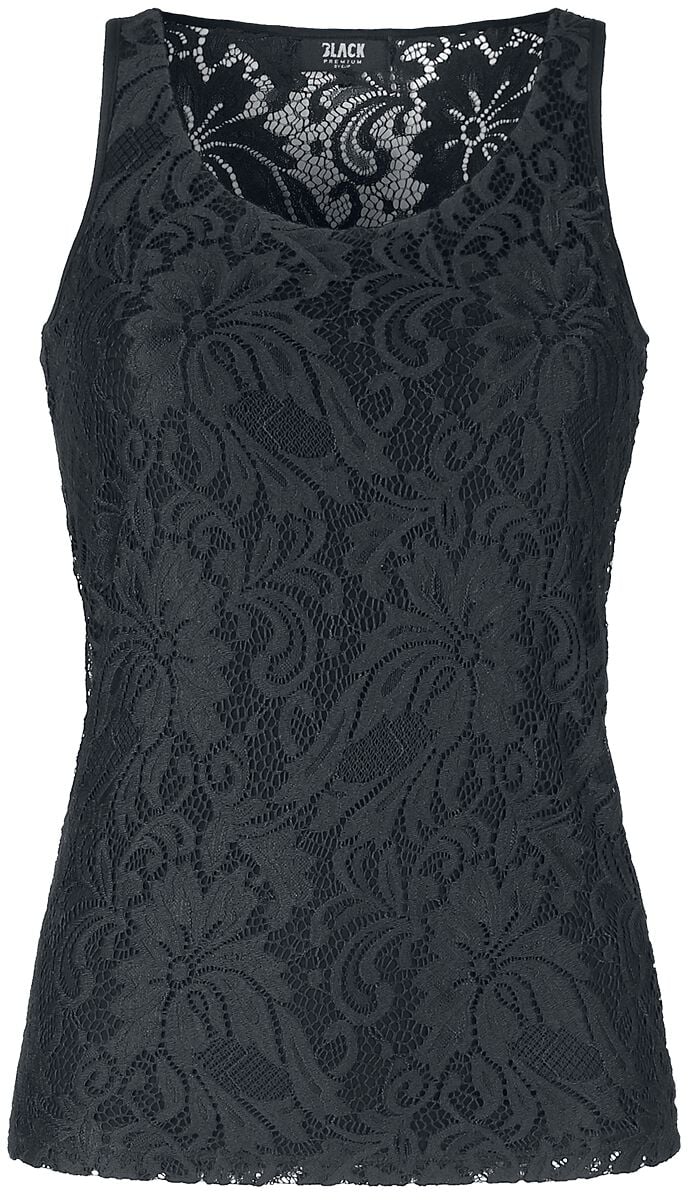 Top  de Black Premium by EMP - Haut Dentelle - S à XXL - pour Femme - noir - Black Premium by EMP
