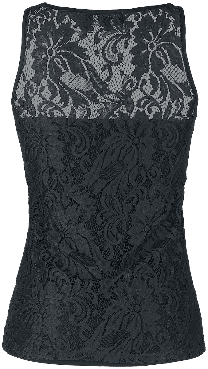 Top  de Black Premium by EMP - Haut Dentelle - S à L - pour Femme - noir - Black Premium by EMP - View 2
