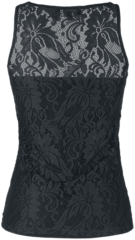 Top  de Black Premium by EMP - Haut Dentelle - S à L - pour Femme - noir - Black Premium by EMP - View 2