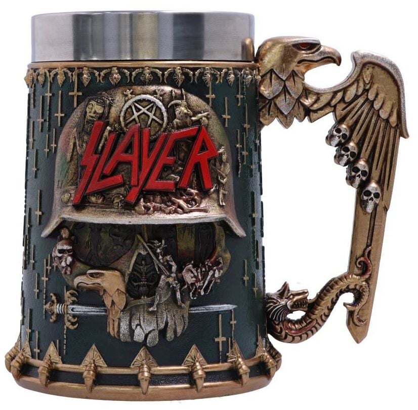 Chope à bière  de Slayer - Skull - pour Unisexe - multicolore - Slayer