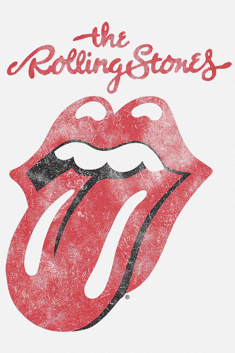 T-Shirt Manches courtes  de The Rolling Stones - Langue Classique - S à XXL - pour Homme - blanc - The Rolling Stones - View 2