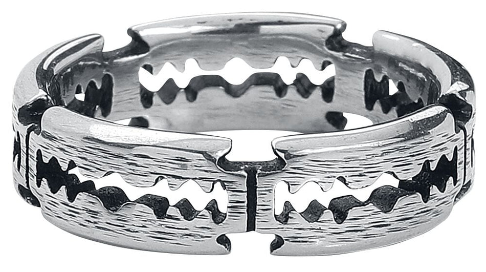 Bague  de etNox hard and heavy - Lames De Rasoir - pour Homme - couleur argent - etNox hard and heavy