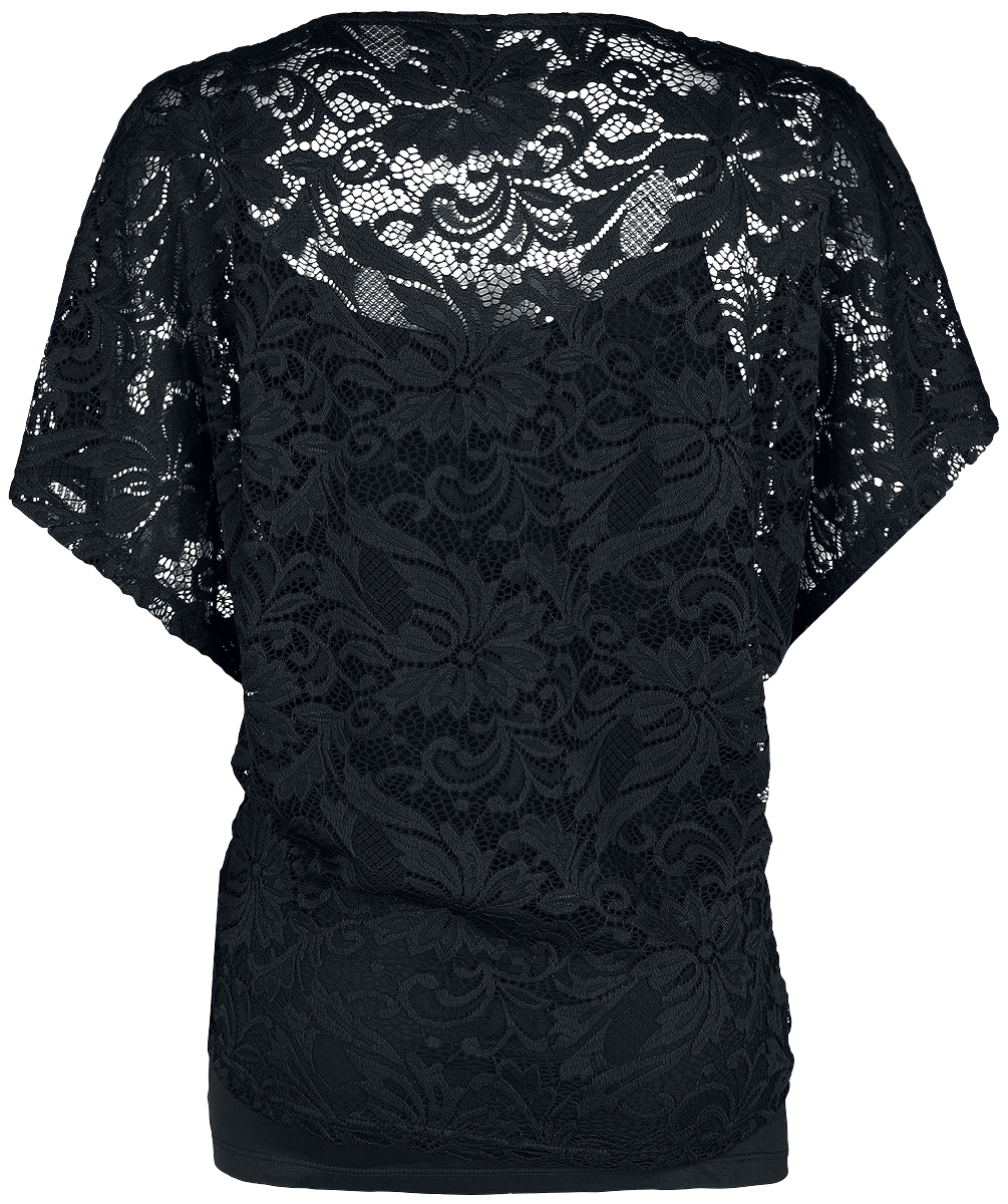 T-Shirt Manches courtes  de Black Premium by EMP - When The Heart Rules The Mind - M à 5XL - pour Femme - noir - Black Premium by EMP - View 2