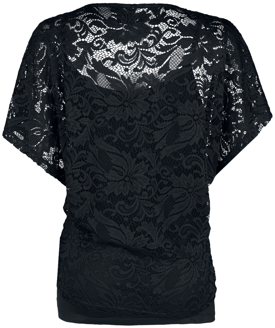 T-Shirt Manches courtes  de Black Premium by EMP - When The Heart Rules The Mind - M à 5XL - pour Femme - noir - Black Premium by EMP - View 2