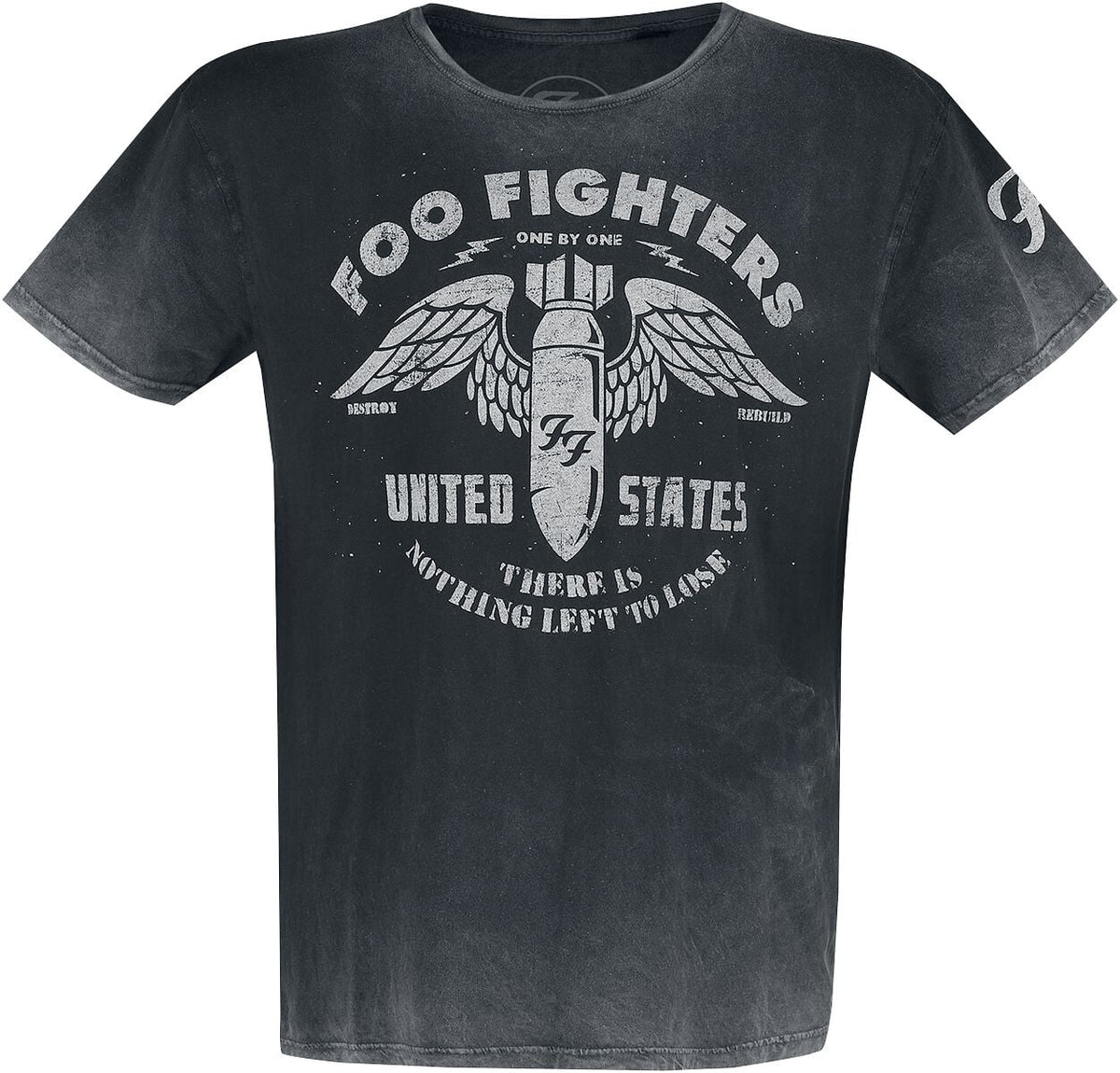 T-Shirt Manches courtes  de Foo Fighters - Bomb Vintage - S à XXL - pour Homme - gris - Foo Fighters