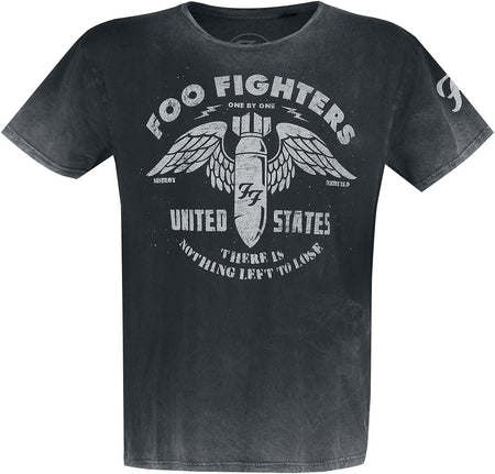 T-Shirt Manches courtes  de Foo Fighters - Bomb Vintage - S à XXL - pour Homme - gris - Foo Fighters