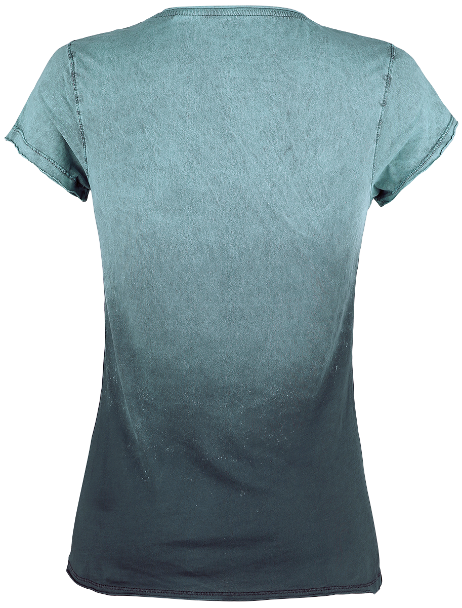 T-Shirt Manches courtes  de Foo Fighters - Outer Calipo - S à XXL - pour Femme - pétrole - Foo Fighters - View 2