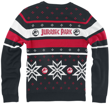 Pull tricoté  de Jurassic Park - Enfants - Logo - 128 à 140 - pour Unisexe - noir - Jurassic Park - View 2