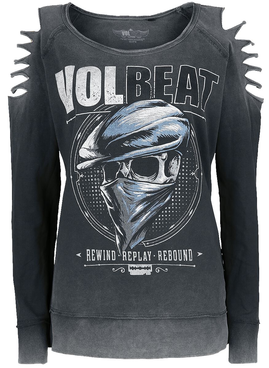 Sweat-shirt  de Volbeat - Bandana Skull - S à XXL - pour Femme - gris - Volbeat