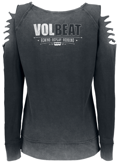 Sweat-shirt  de Volbeat - Bandana Skull - S à XXL - pour Femme - gris - Volbeat - View 2