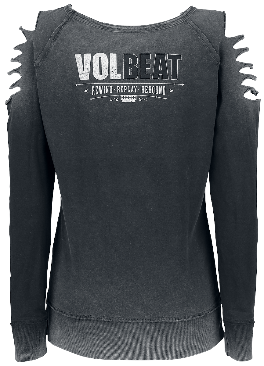 Sweat-shirt  de Volbeat - Bandana Skull - S à XXL - pour Femme - gris - Volbeat - View 2