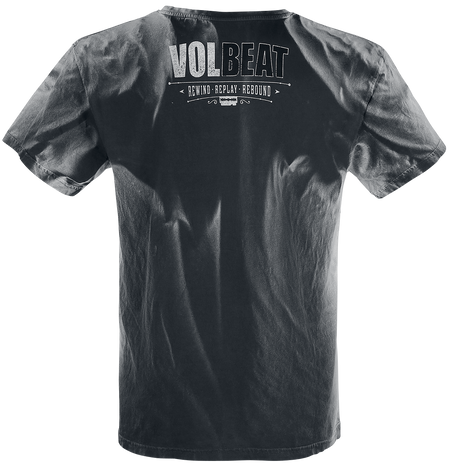 T-Shirt Manches courtes  de Volbeat - Bandana Skull - S à 4XL - pour Homme - Gris clair/noir - Volbeat - View 2