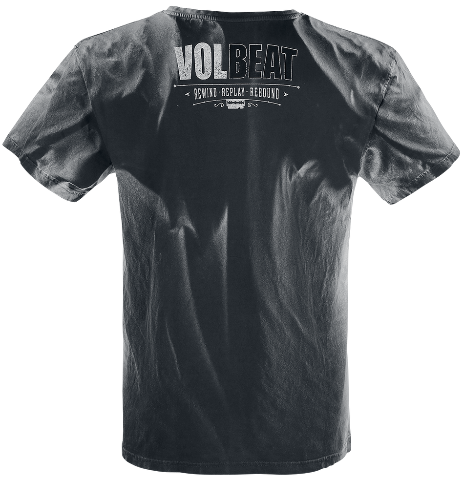 T-Shirt Manches courtes  de Volbeat - Bandana Skull - S à 4XL - pour Homme - Gris clair/noir - Volbeat - View 2