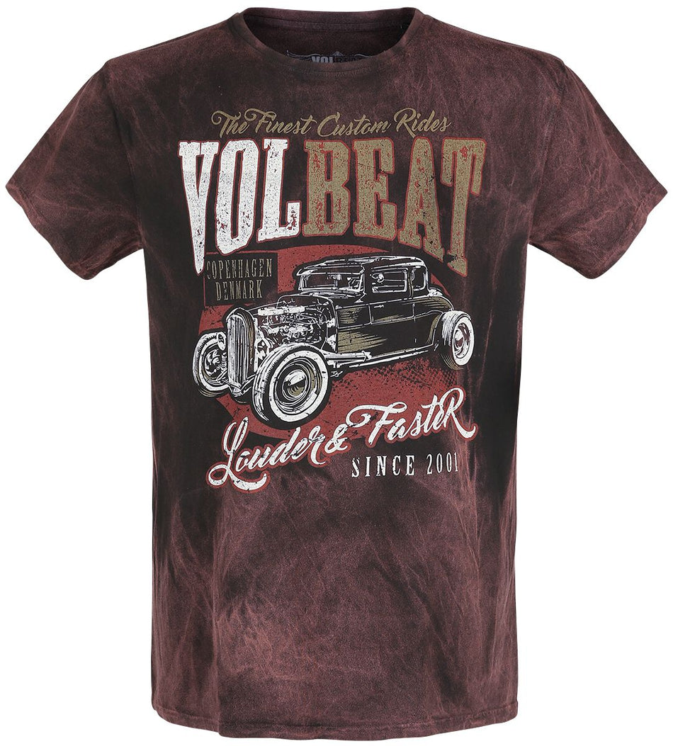 T-Shirt Manches courtes  de Volbeat - Louder And Faster - S à 4XL - pour Homme - rouille - Volbeat