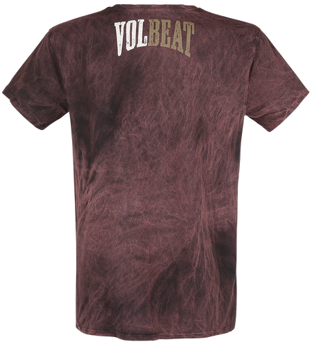 T-Shirt Manches courtes  de Volbeat - Louder And Faster - S à 4XL - pour Homme - rouille - Volbeat - View 2