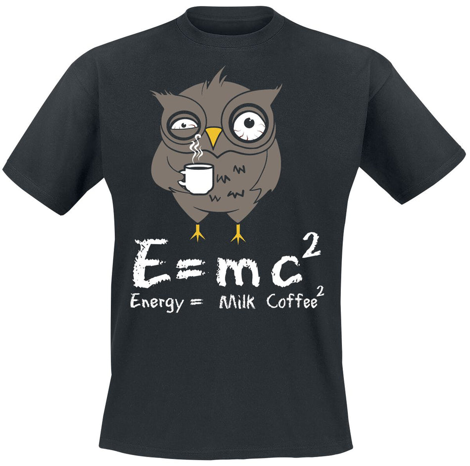 T-Shirt Manches courtes Fun de Tierisch - Energy Milk Coffee - S à 4XL - pour Homme - noir - Tierisch