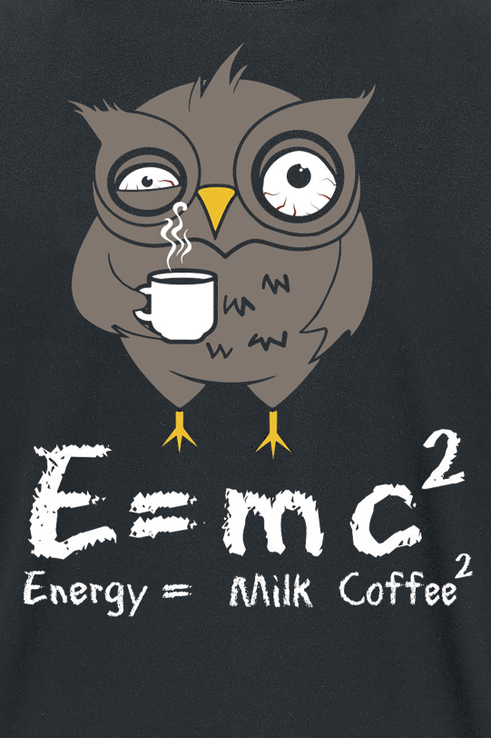 T-Shirt Manches courtes Fun de Tierisch - Energy Milk Coffee - S à 4XL - pour Homme - noir - Tierisch - View 2