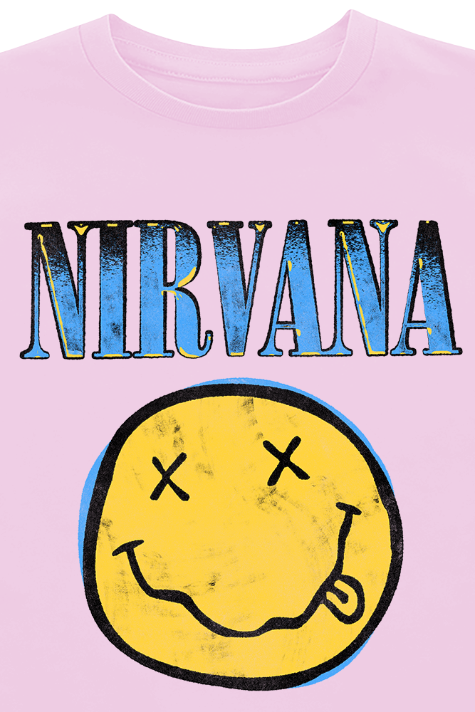 T-shirt  de Nirvana - Kids - Gradient - 104 à 140 - pour filles & garçonse - rose clair - Nirvana - View 2