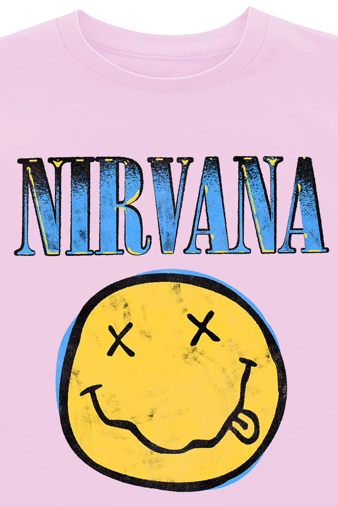 T-shirt  de Nirvana - Kids - Gradient - 104 à 140 - pour filles & garçonse - rose clair - Nirvana - View 2
