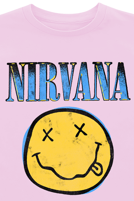 T-shirt  de Nirvana - Kids - Gradient - 104 à 140 - pour filles & garçonse - rose clair - Nirvana - View 2