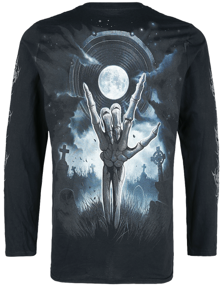 T-shirt manches longues Gothic de Spiral - Grim Rocker - L à XXL - pour Homme - noir - Spiral - View 2