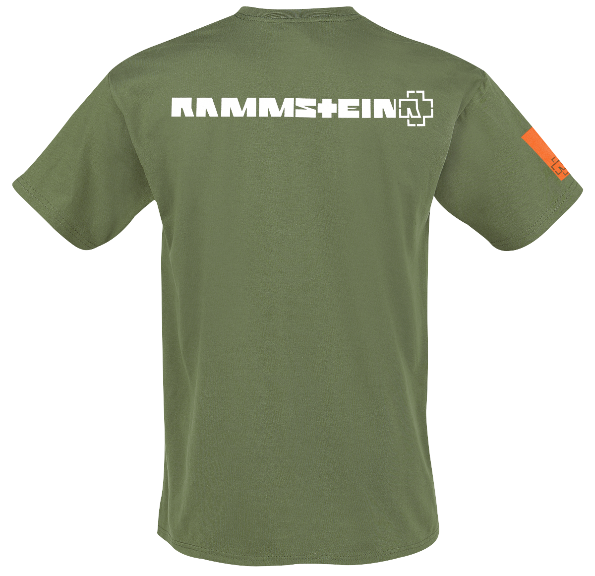 T-Shirt Manches courtes  de Rammstein - Logo - S à 3XL - pour Homme - olive - Rammstein - View 2