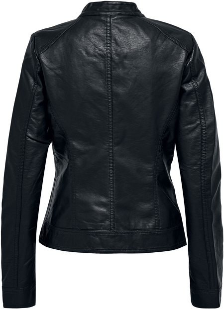 Veste en imitation cuir  de Only - Perfecto Simili-Cuir Bandit - XS à XXL - pour Femme - noir - Only - View 2