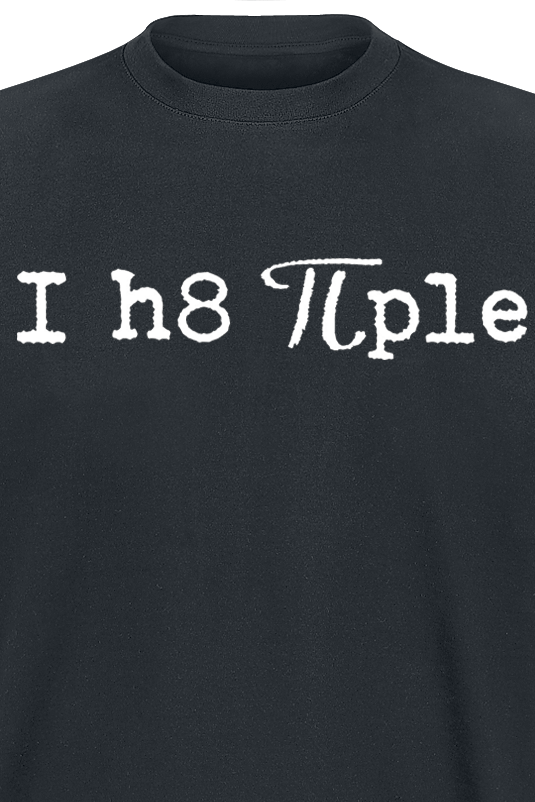 T-Shirt Manches courtes Fun de Slogans - I Hate People - M à 4XL - pour Homme - noir - Slogans - View 2