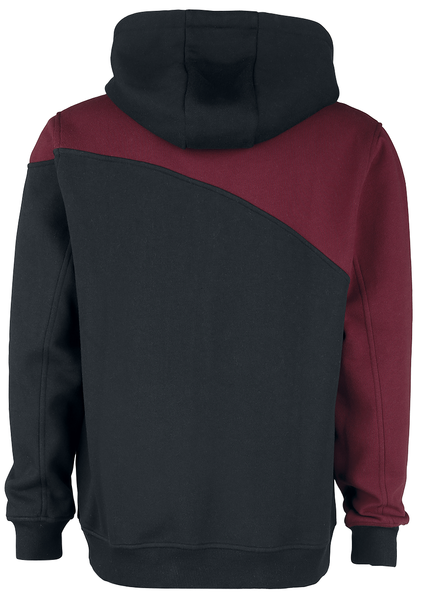 Sweat-shirt zippé à capuche  de RED by EMP - Veste À Capuche Rouge-Noir - S à 5XL - pour Homme - bordeaux/noir - RED by EMP - View 2