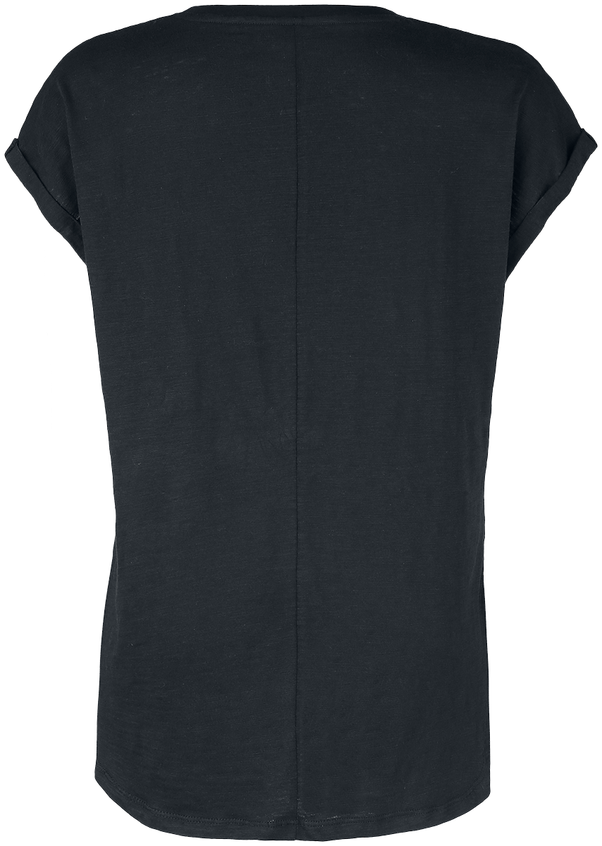 T-Shirt Manches courtes  de Collection EMP Stage - T-shirt avec rock hand & imprimé léopard - S à 5XL - pour Femme - noir - Collection EMP Stage - View 2