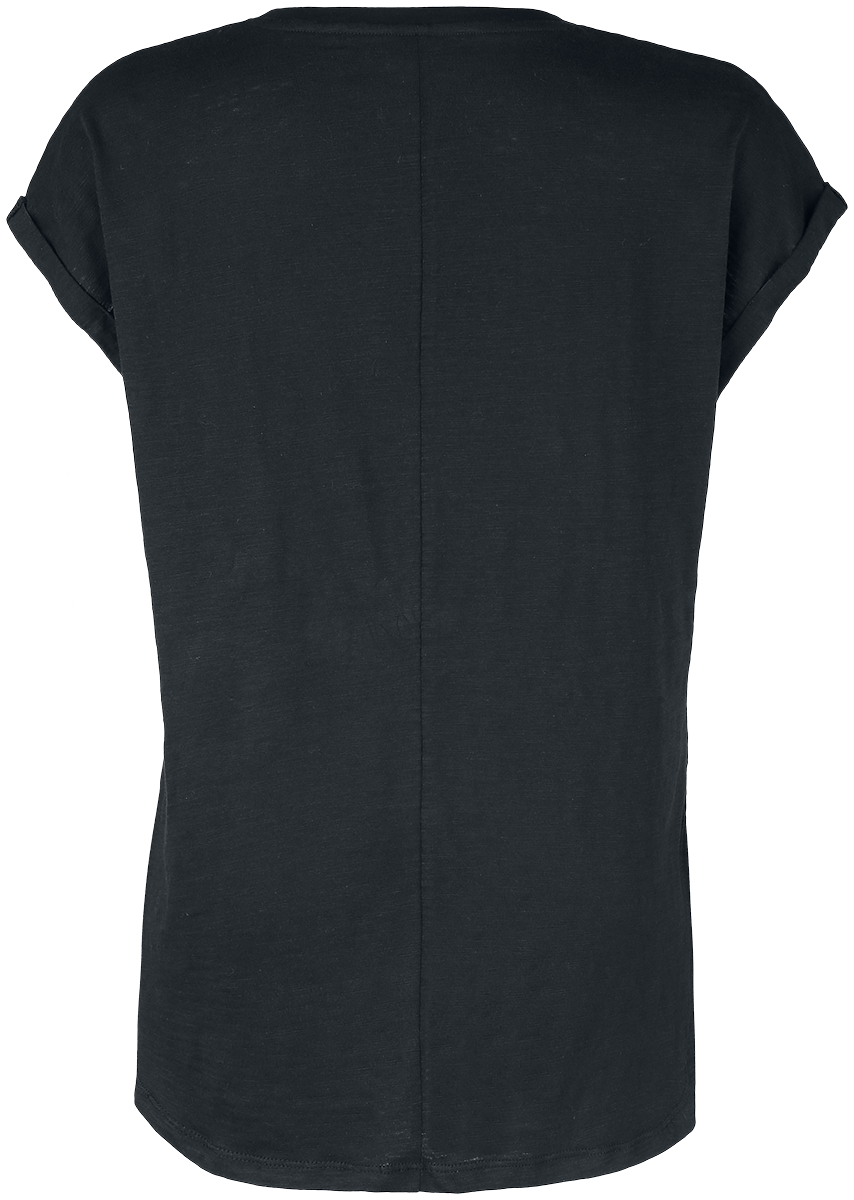 T-Shirt Manches courtes  de Collection EMP Stage - T-shirt avec rock hand & imprimé léopard - S à 5XL - pour Femme - noir - Collection EMP Stage - View 2