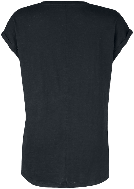 T-Shirt Manches courtes  de Collection EMP Stage - T-shirt avec rock hand & imprimé léopard - S à 5XL - pour Femme - noir - Collection EMP Stage - View 2