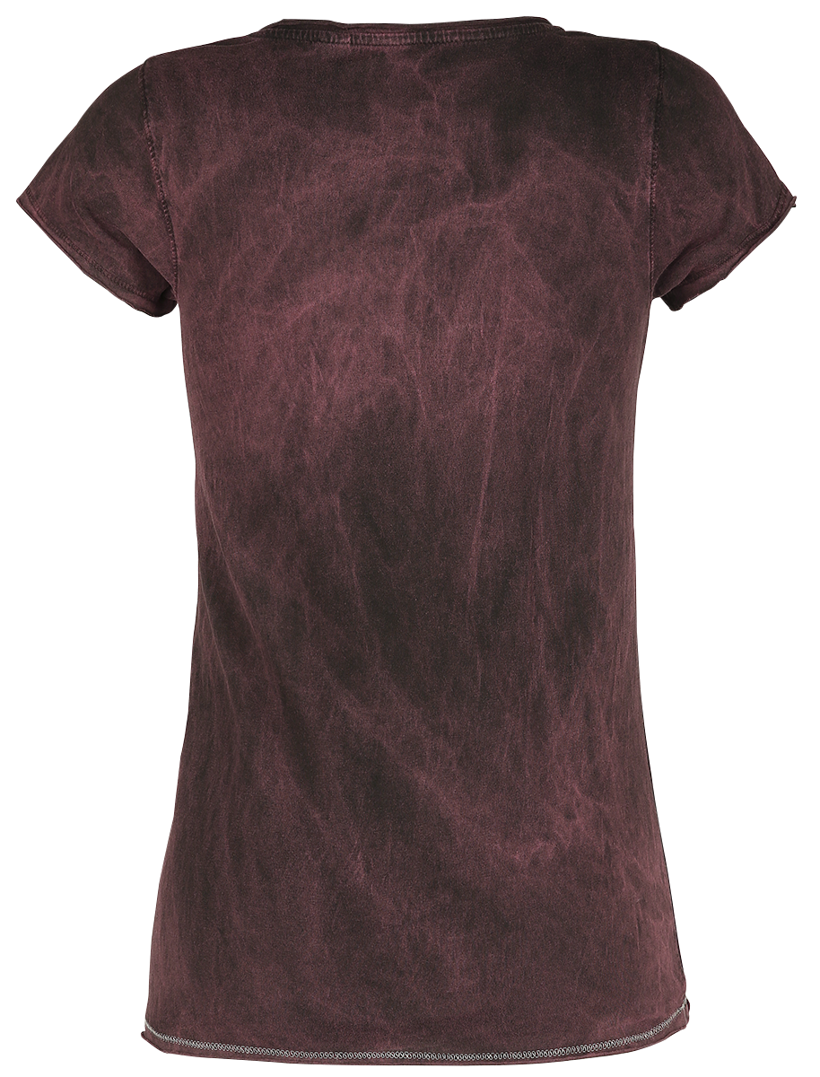 T-Shirt Manches courtes  de Volbeat - Louder And Faster - S à 4XL - pour Femme - rouge foncé - Volbeat - View 2