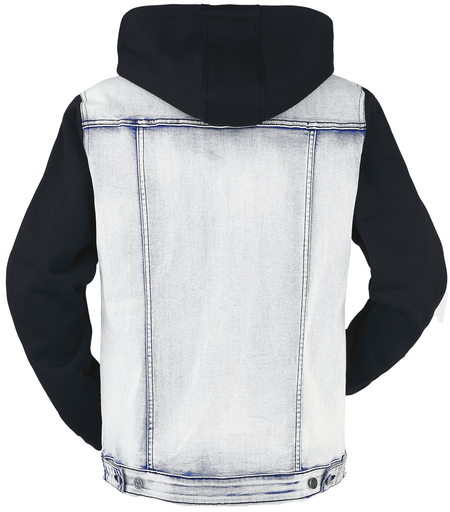 Veste en Jean  de RED by EMP - Veste En Jean Avec Manches & Capuche En Sweat - S à 3XL - pour Homme - bleu/noir - RED by EMP - View 2