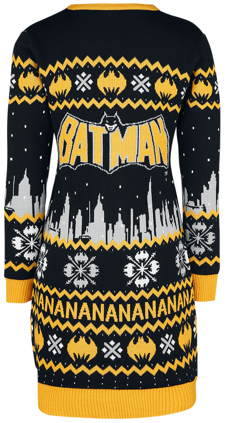 Robe mi-longue  de Batman - Na Na Na - L à XXL - pour Femme - noir/gris/jaune - Batman - View 2