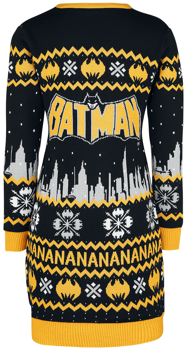 Robe mi-longue  de Batman - Na Na Na - L à XXL - pour Femme - noir/gris/jaune - Batman - View 2