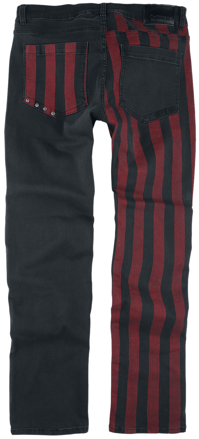 Jean Gothic de Gothicana by EMP - Pete - Jean Bicolore - W29L32 à W34L34 - pour Homme - noir - Gothicana by EMP - View 2