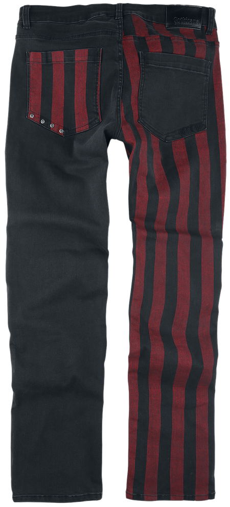 Jean Gothic de Gothicana by EMP - Pete - Jean Bicolore - W29L32 à W34L34 - pour Homme - noir - Gothicana by EMP - View 2
