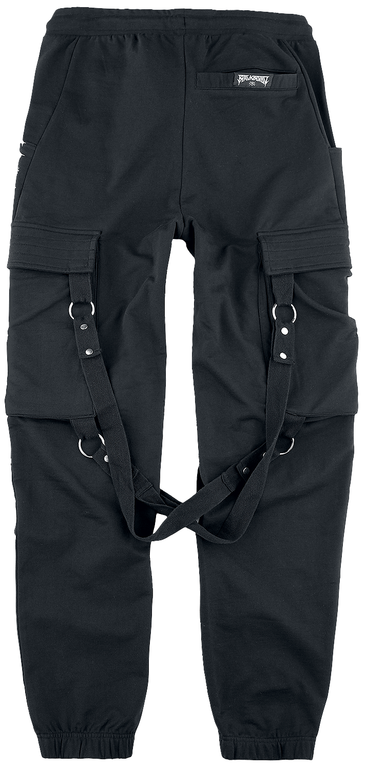 Pantalon en toile Gothic de Black Blood by Gothicana - Pantalon Confortable Avec Poches Et Imprimés Black Blood - L à XXL - pour Homme - noir - Black Blood by Gothicana - View 2