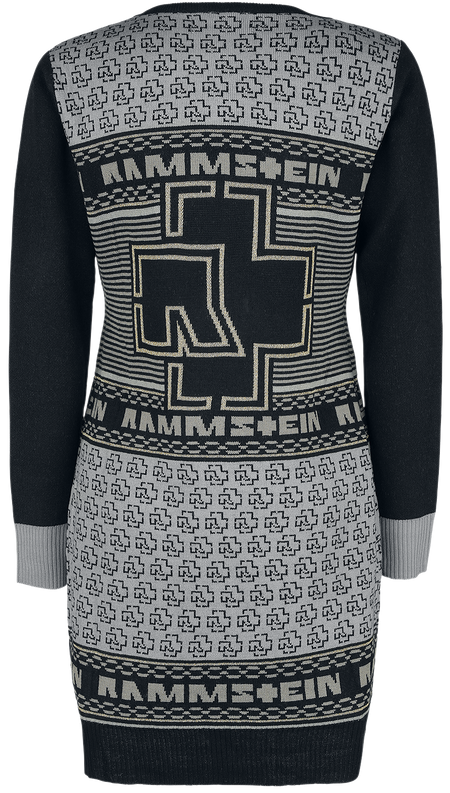 Robe mi-longue  de Rammstein - Christmas Dress Gold - S à 3XL - pour Femme - noir/or - Rammstein - View 2