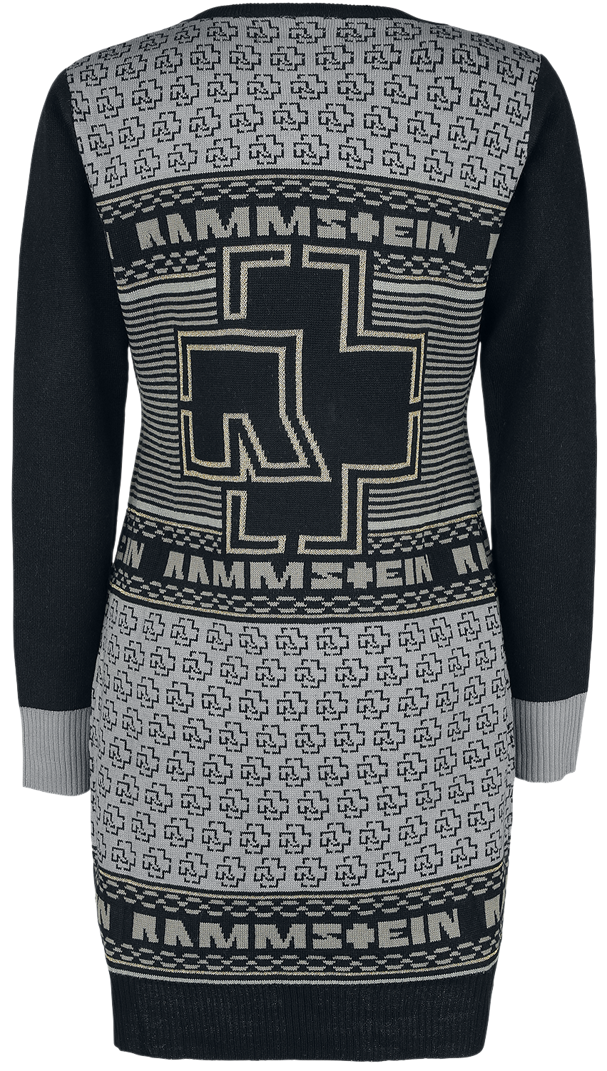 Robe mi-longue  de Rammstein - Christmas Dress Gold - S à 3XL - pour Femme - noir/or - Rammstein - View 2