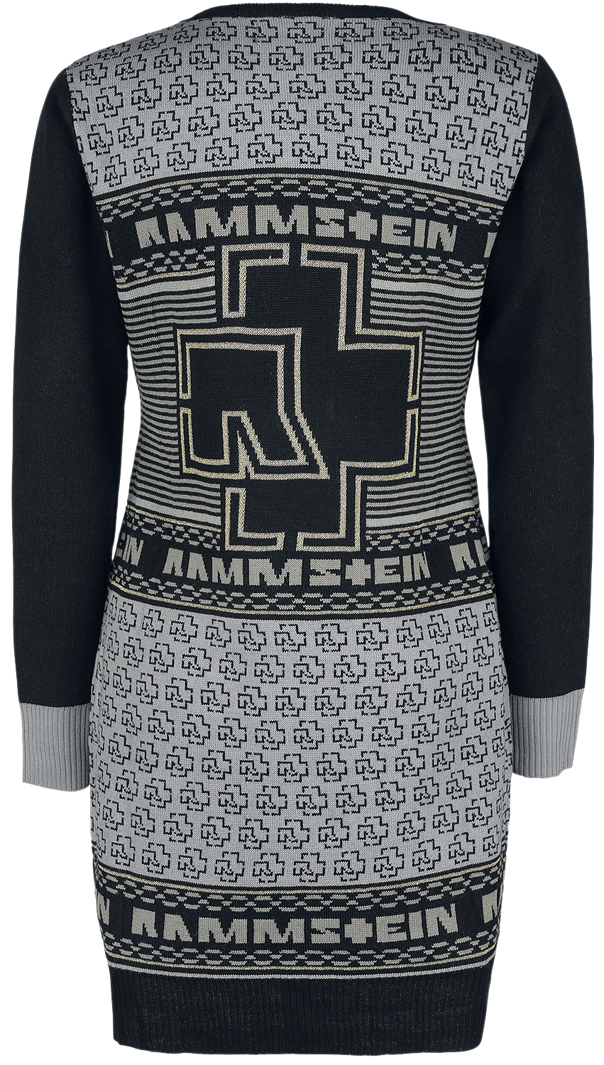 Robe mi-longue  de Rammstein - Christmas Dress Gold - S à 3XL - pour Femme - noir/or - Rammstein - View 2