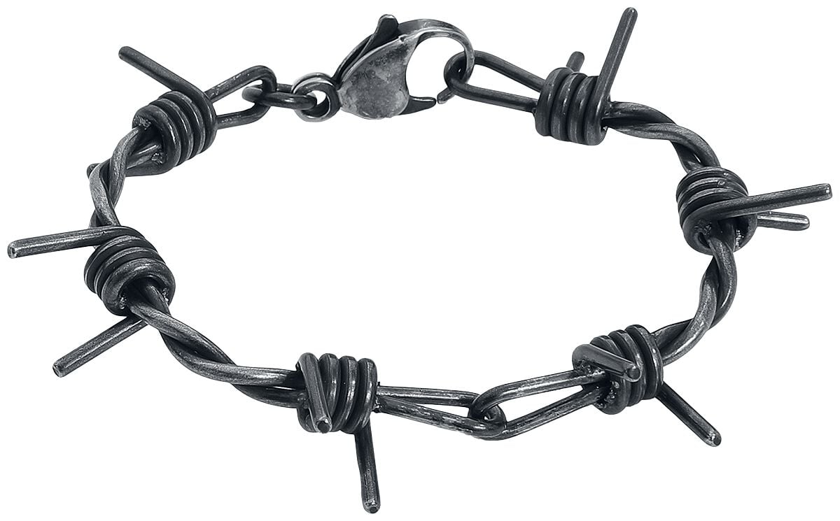 Bracelet  de etNox hard and heavy - Barbed Wire - pour Unisexe - couleur argent - etNox hard and heavy