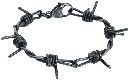 Bracelet  de etNox hard and heavy - Barbed Wire - pour Unisexe - couleur argent - etNox hard and heavy