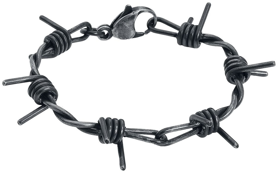 Bracelet  de etNox hard and heavy - Barbed Wire - pour Unisexe - couleur argent - etNox hard and heavy