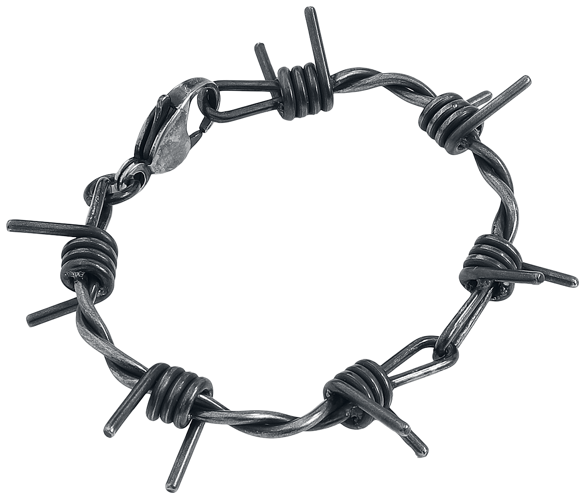 Bracelet  de etNox hard and heavy - Barbed Wire - pour Unisexe - couleur argent - etNox hard and heavy - View 2